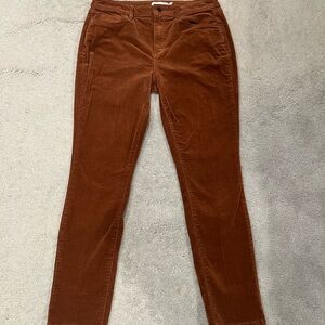 Sonoma Rust Corduroy Trousers